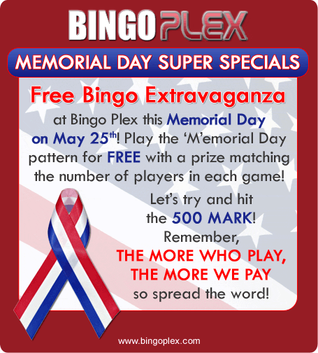 Memorial Day Specials